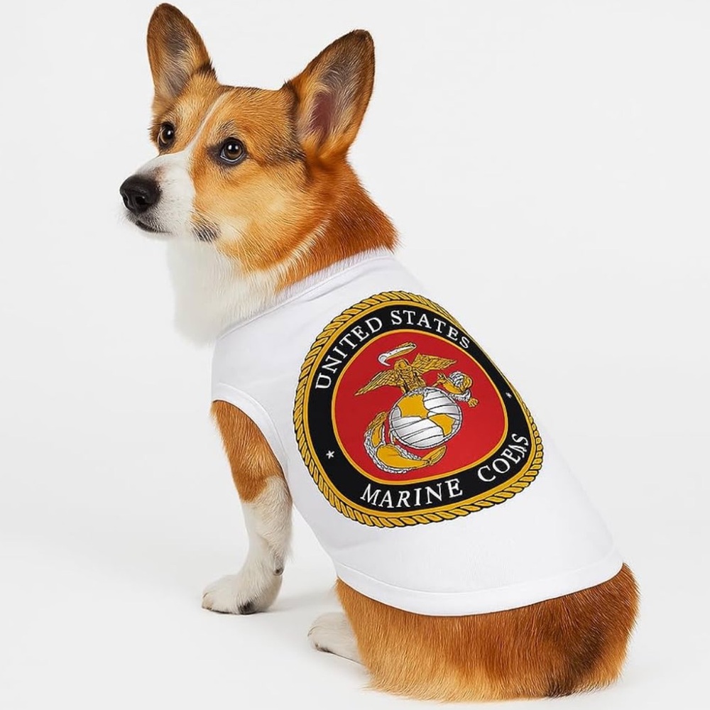 Dog Shirt with US Marine Corps Logo
